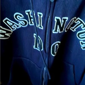 Navy blue hooded jacket